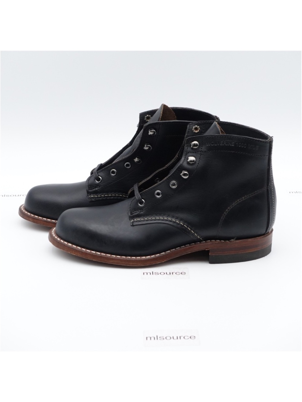 Wolverine 1000 Mile Men's Plain-Toe Original Made in USA Boots W05300 Black - Picture 1 of 14
